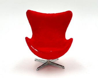 Lundby Dollhouse Iconic chair Arne Jacobsen, Brio- Dollhouse item