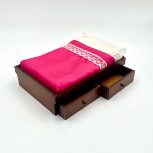 Lundby original bed with drawers- Dollhouse item