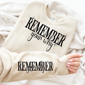 Remember Your Why SVG: Inspirational Quote, Motivation Shirt (Digital Download)