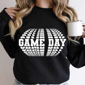 Retro Game Day SVG PNG: Wavy Football Volleyball Design (Digital Download)