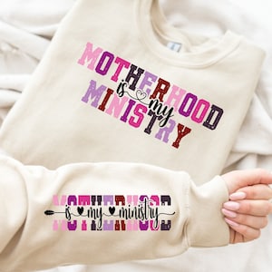 Motherhood Is My Ministry Svg Png: Mama Quotes, Mom Life (Digital Download)
