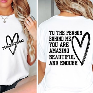 Gentile persona dietro di me PNG SVG, bundle di PNG SVG ispiratori, affermazioni positive SVG, design anteriore e posteriore, salute mentale SVG, Cricut