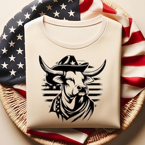 USA Cow Farm SVG: American Flag Farmer Design (Digital Download)