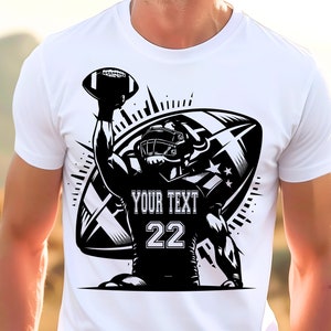 Kundenspezifische Fußballspieler Png svg, personalisierte amerikanischer Fußball svg, Fußballname svg, Fußballsaison, Fußballmutter svg, Silhouette