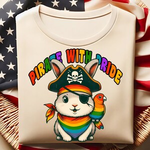 Pirata Con Pirata Png, Conejito Pirata Gay LGBTQ Png, Orgullo Bisexual Png, Animal Gay Png, Orgullo Pirata Png, Orgullo Queer, Bandera LGBTQ, Arcoiris