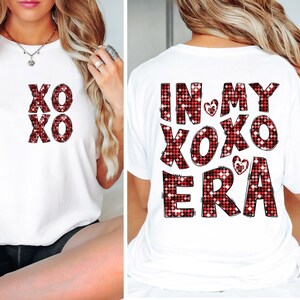 Sequin In My Xoxo Era png, golvend gestapeld zakontwerp, Valentijnsdag png, Valentijn png, Valentijnsdag shirtontwerp, liefde png, Cupid Vibes