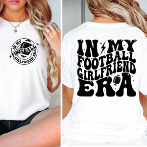 En mi era de novia futbolera Svg, Png, Archivo Svg de novia futbolera para Cricut, Camiseta en mi era, Novia era svg, Chica deportista Svg, Dtf