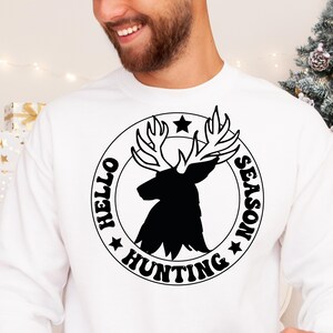 Olá Temporada de Caça Svg PNG Dxf, Temporada de Caça Svg, Veado Svg, Humor Adulto Svg, Engraçado Svg, Camiseta Engraçada de Marido Svg, Ondulado Empilhado Svg Cricut