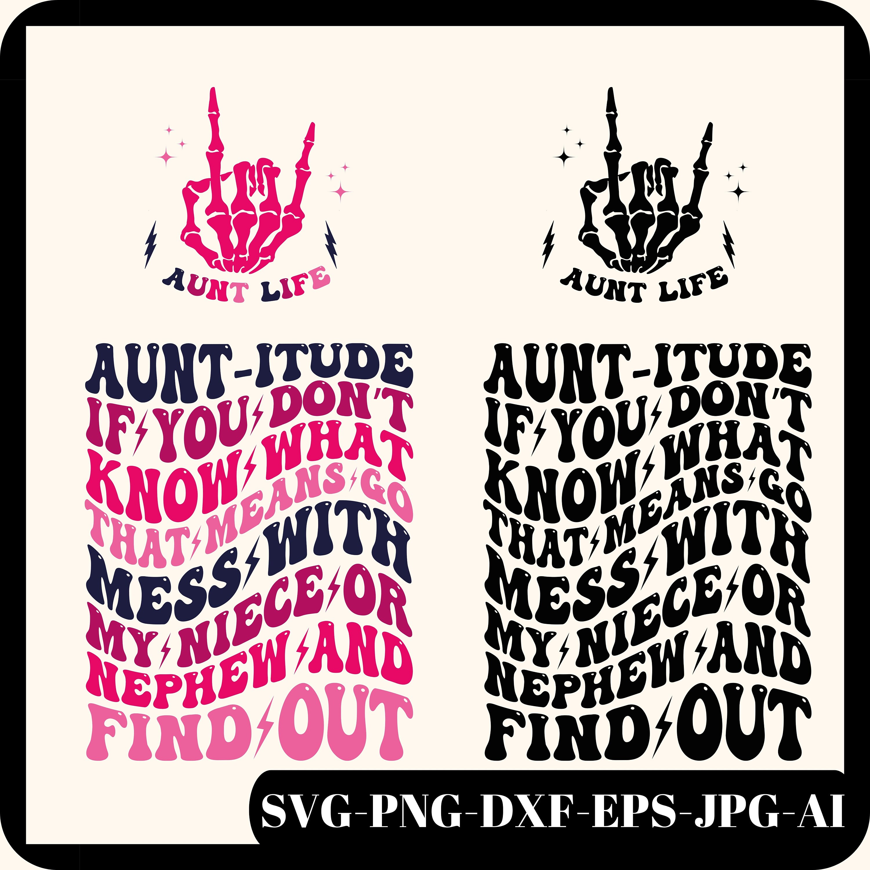 Aunt Life Svg - zf83yy3