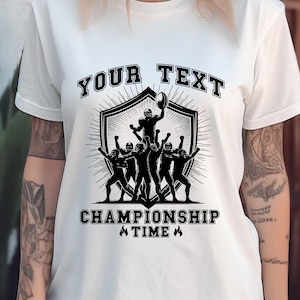 SVG de época de campeonato, SVG de futebol personalizado, SVG de jogador de futebol americano, time de futebol, SVG de temporada de futebol, SVG para Cricut, PNG