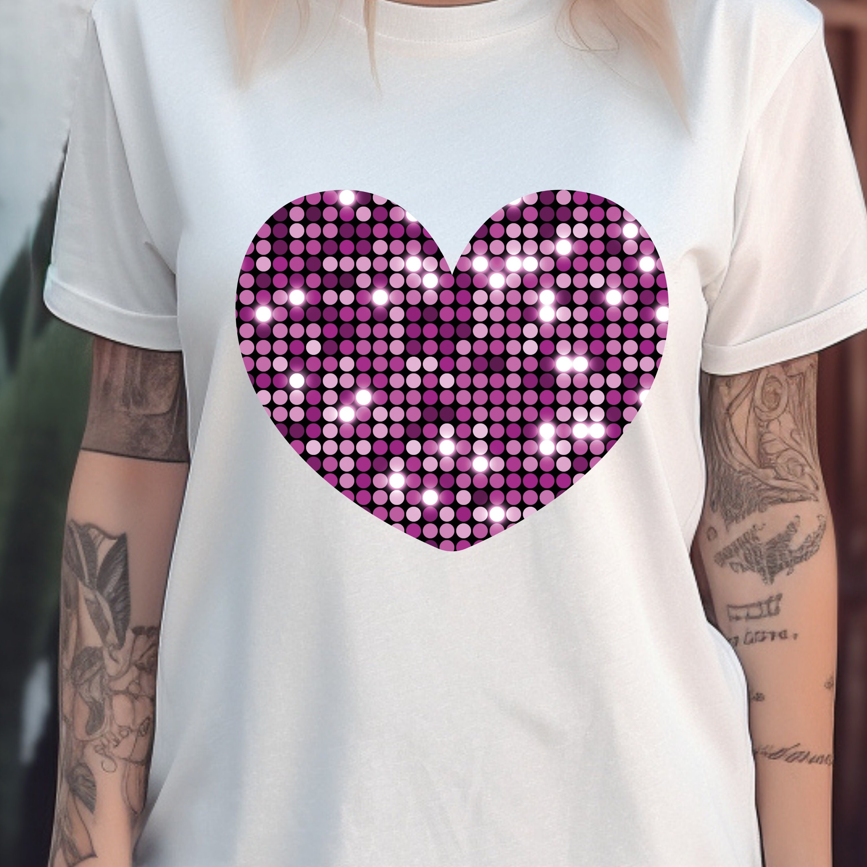 Pink Sequin Heart Png Designs, Valentines Day Png, Sequin Png Designs ...
