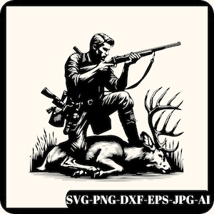 Hirsch jagen svg, Jagd SVG, Jäger svg, Jagdleben svg, Outdoor Jagd svg, Jagd-Vater-Svg, Jagd-Svg, Schnittdatei, Cricut, Png, SVG, Dxf