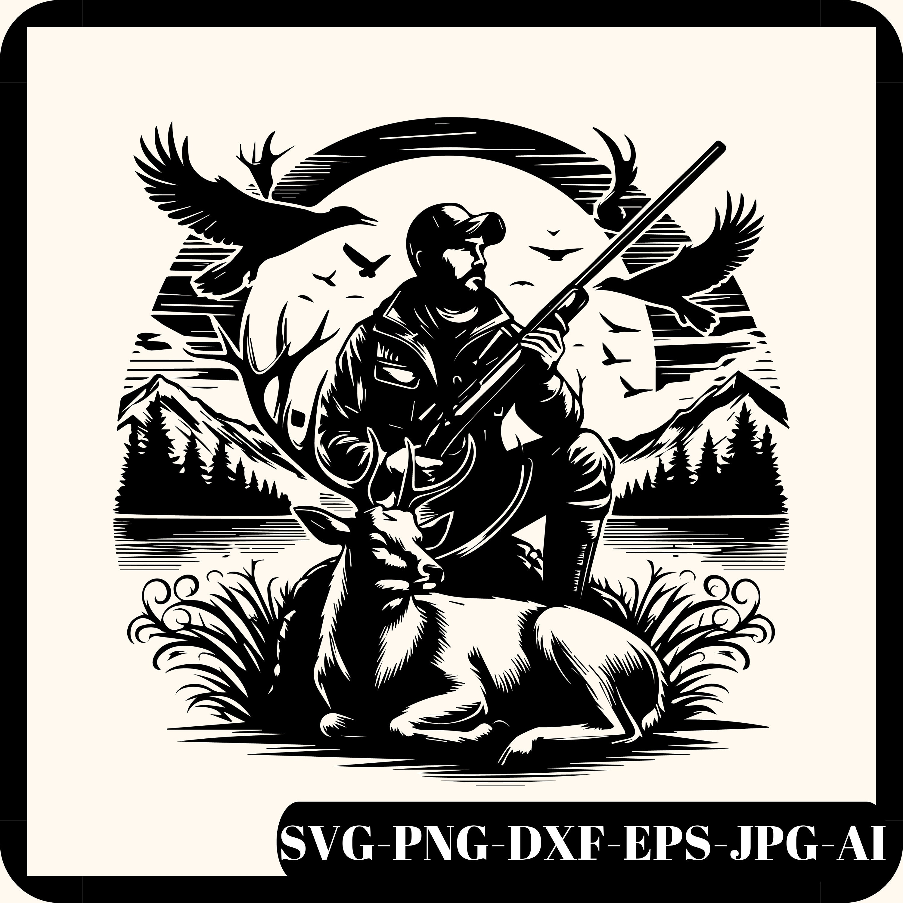 Deer Hunting Png, Hunting SVG, Hunter Svg, Hunt Life Svg, Outdoor Hunt ...