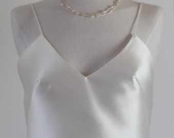 Wedding dress two-piece strap top MIKADO