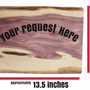 Affichage de carte en bois de cèdre enduit d’époxy