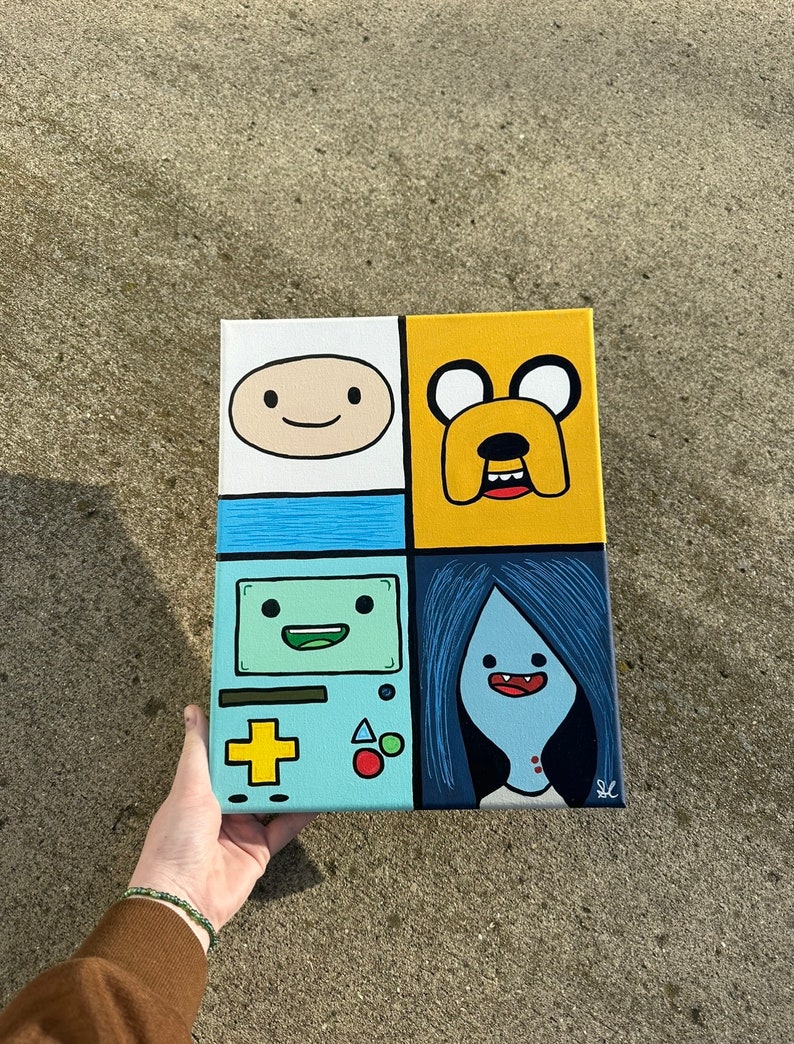 Adventure Time Canvas Painting - Etsy