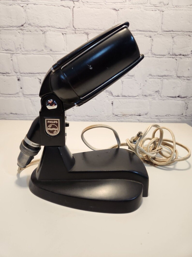 Vintage 1950s Philips EL 6021/60 Microphone with Base image 8