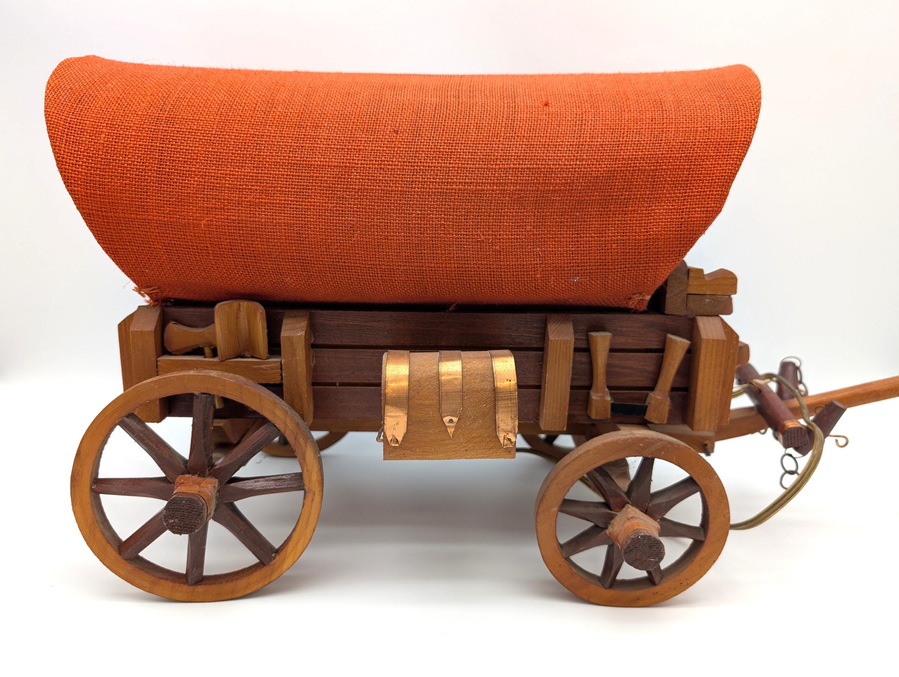 Vintage 1950s/60s Covered Wagon Western Lamp – Mid-century Cowboy Decor ...