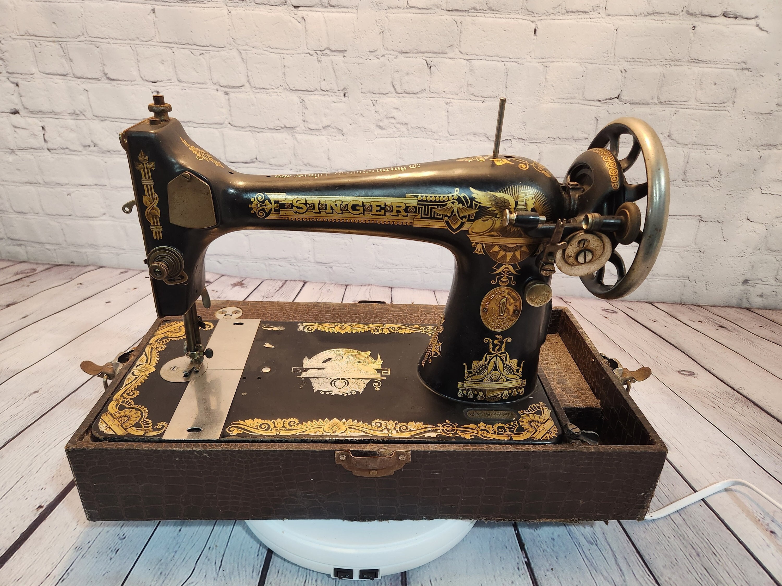 1920's Antique Singer Sewing Machine, Model 128 Sphinx Design - Etsy