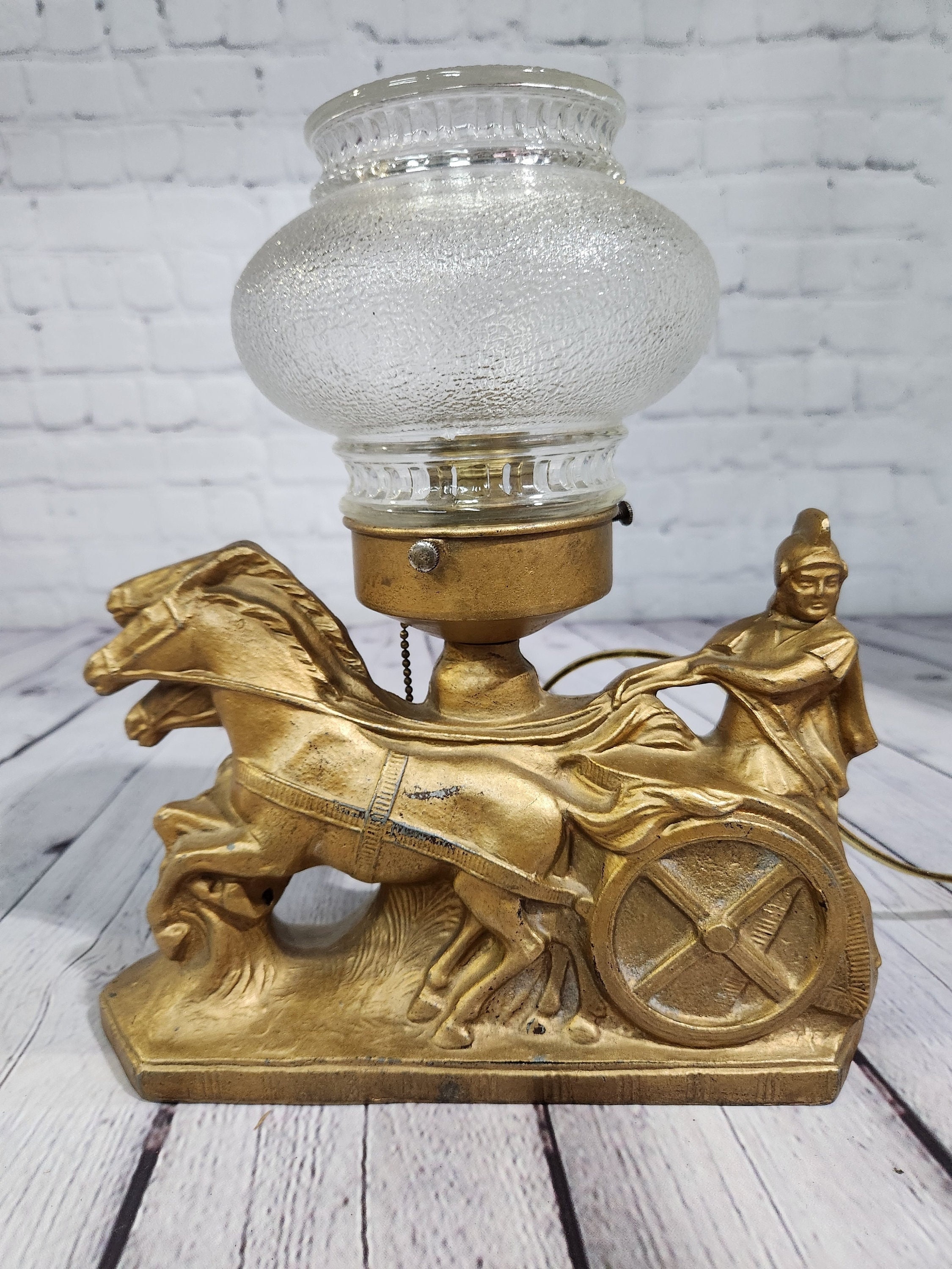 Paire De Lampes édouardiennes Pour Conduite De Chevaux - Laiton Et Acier Biseauté