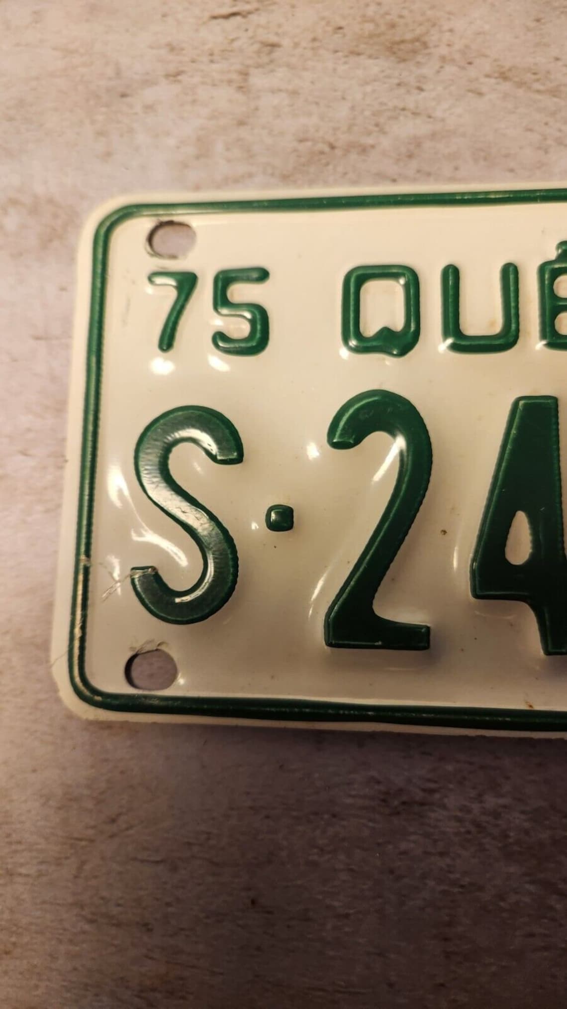 1975 Quebec Licence Plate 1975 Quebec Snowmobile Licence Plate Vintage