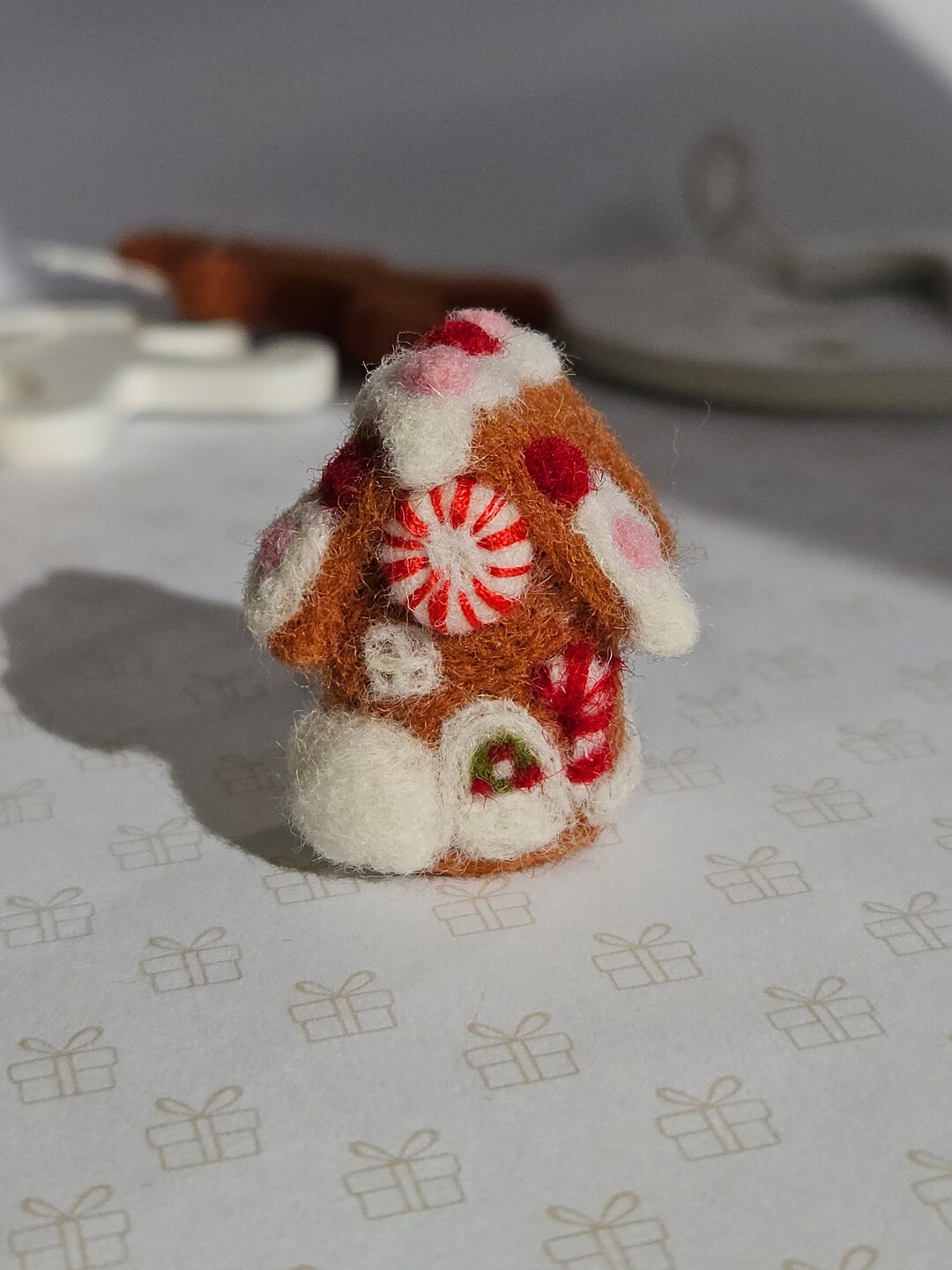 Adorable Felted Gingerbread House Miniature Mini Needle Felted - Etsy