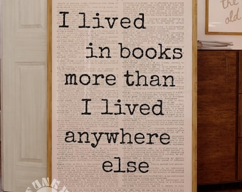 Book Lover Print, Reading Nook Decor, Booktok Wall Art, Literary Print, Library Decor, Printable Reader Gift, Trendy Wall Art, Digital Print
