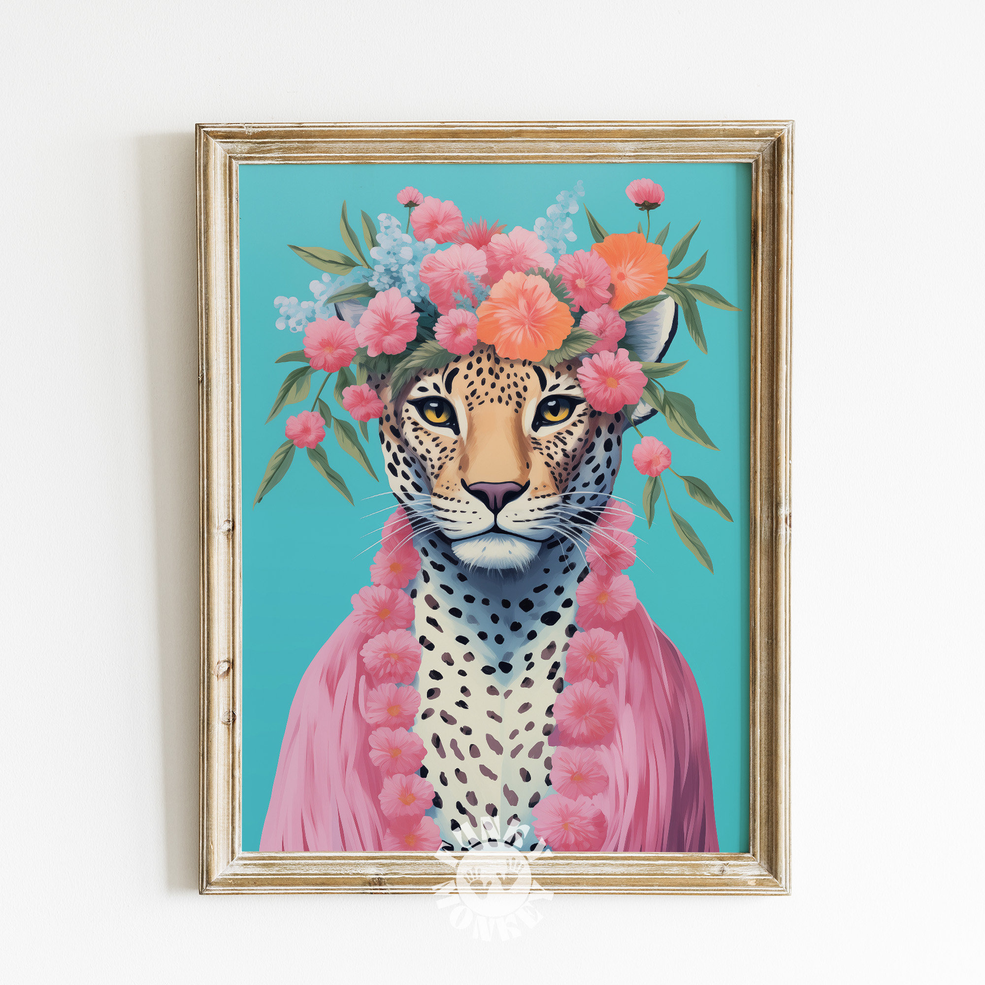Leopard Animal Print, Fashion Wall Art, Maximalist Decor, Funky Wall Art,  Eclectic Gallery Print, Apartment Aesthetic, Trendy Printable Art