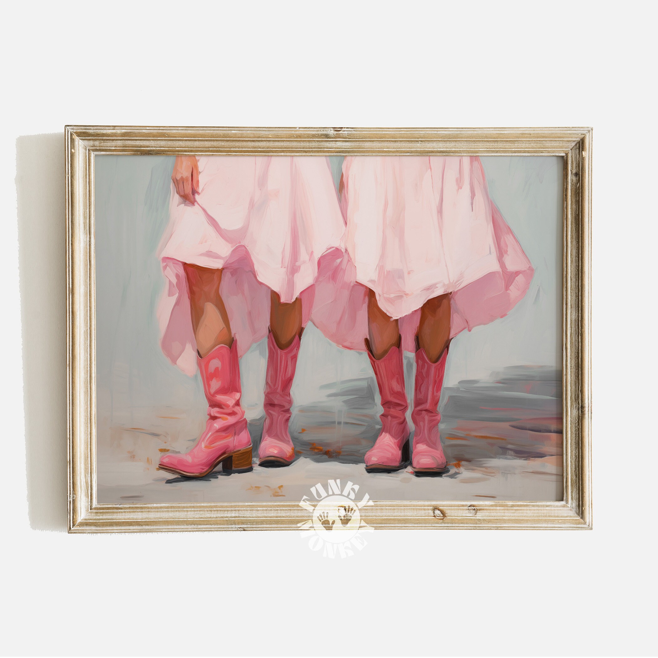retro cowgirl art prints - set of 3 - digital download... Coastal Cowgirl Digital Art Print, Pink Preppy Retro Cowboy Boots ...