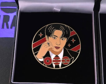Arirang Merch Pin Badge Enamel Pin | Fan-Made Collector Pin  (Includes Leatherette Box)