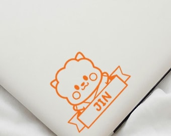 BT21 Fanmade - Personalized Name - BTS Decal/Vinyl Sticker - width 3.5in up to 6in