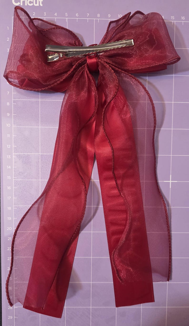BTS ARIRANG Concert Hair Clip – ARMY Fan Accessory, htv glitter printed Ribbon Bow image 5
