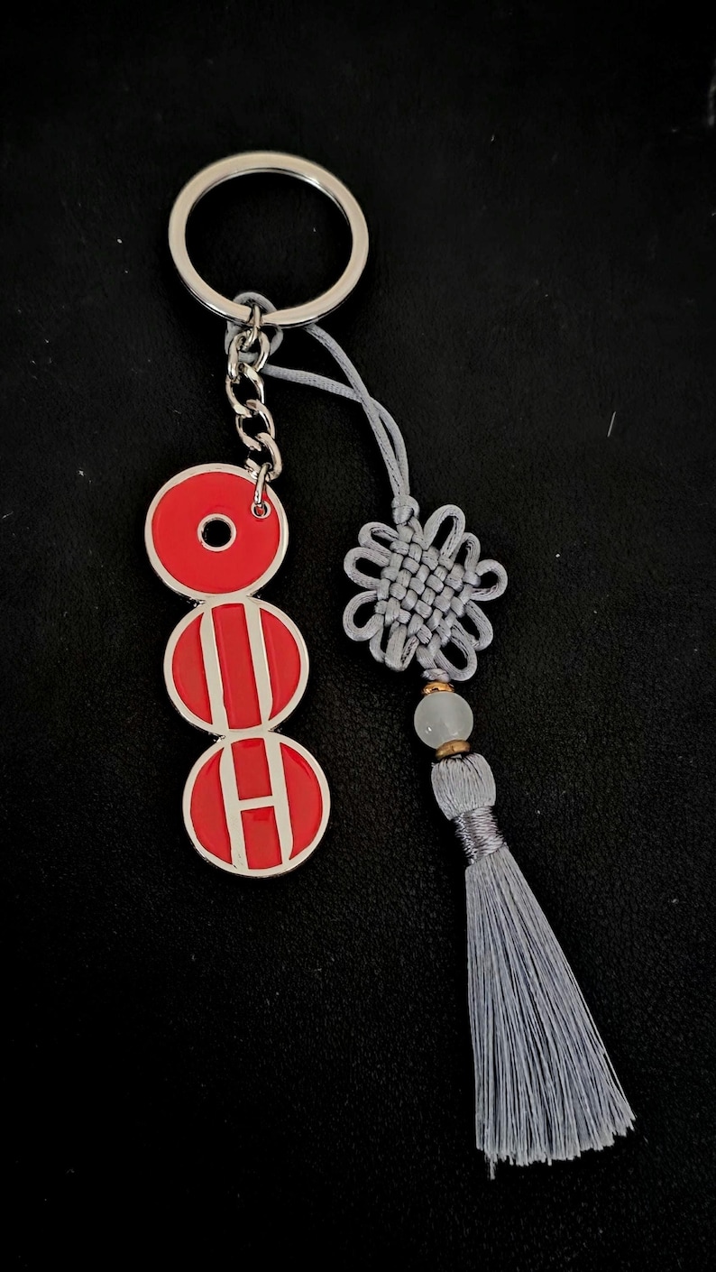Arirang Inspired Soft Enamel Metal Keychain with free tassel – Concert Key Ring Charm Accessory image 8