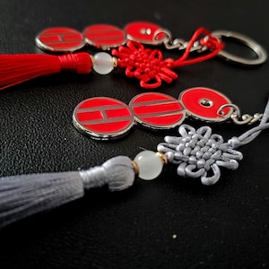 Arirang Inspired Soft Enamel Metal Keychain with free tassel – Concert Key Ring Charm Accessory image 7