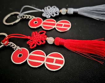 Arirang Inspired Soft Enamel Metal Keychain with free tassel – Concert Key Ring Charm Accessory