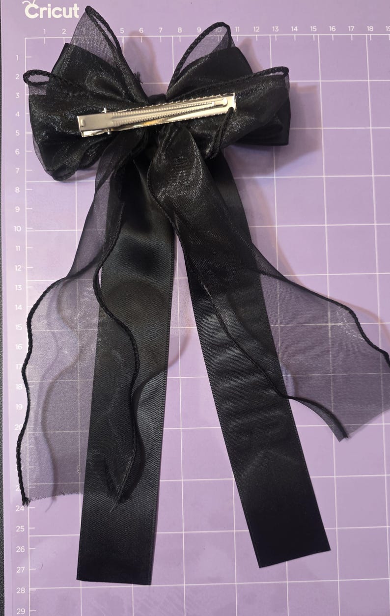 BTS ARIRANG Concert Hair Clip – ARMY Fan Accessory, htv glitter printed Ribbon Bow image 7