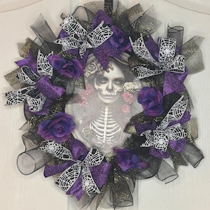 Couronne d&#39;Halloween squelette