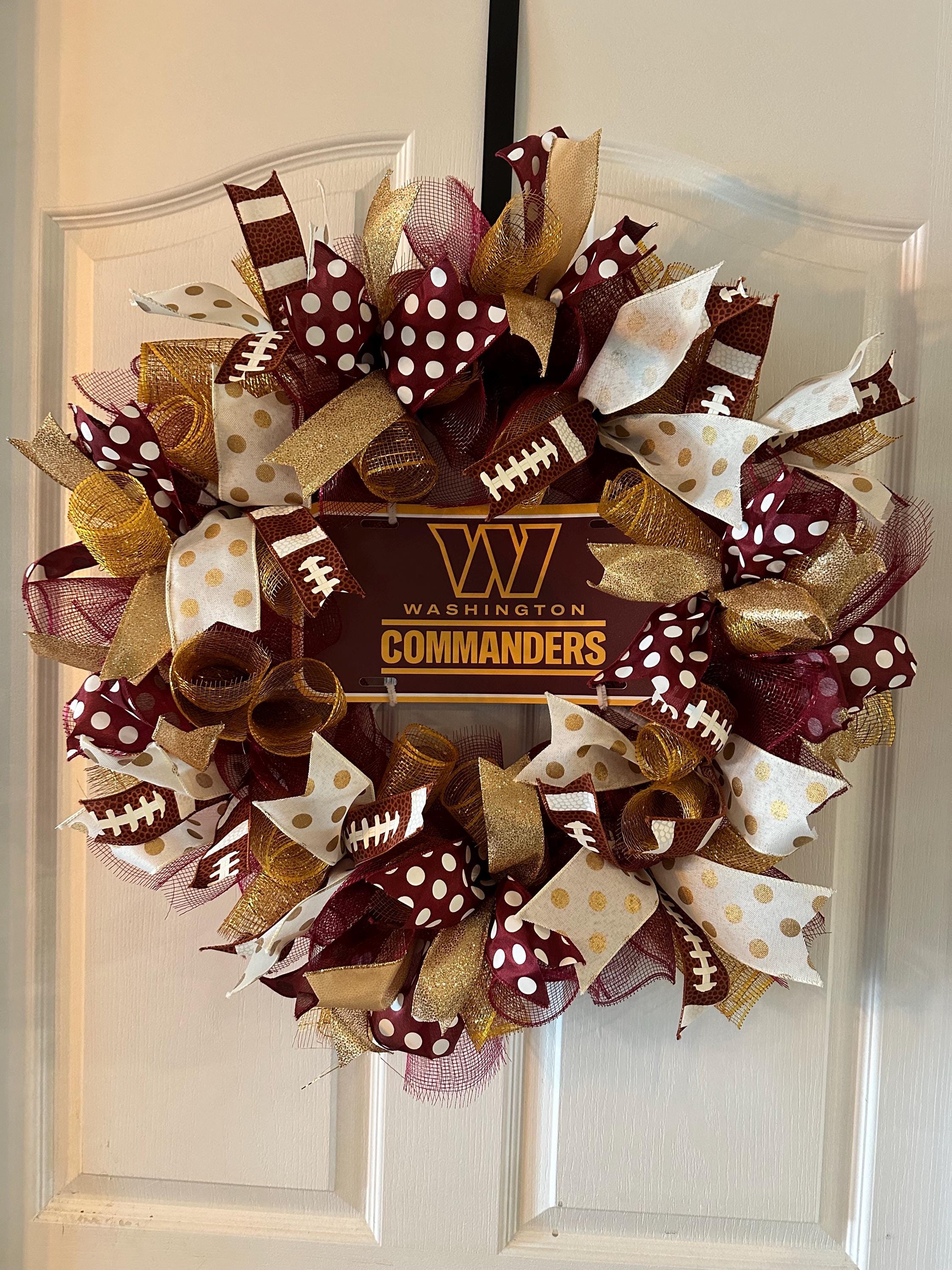 Commanders Decor Washington Commanders Wreath - Etsy