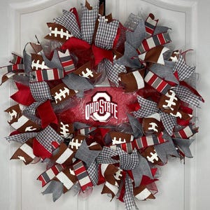 Ohio State Football Wreath
