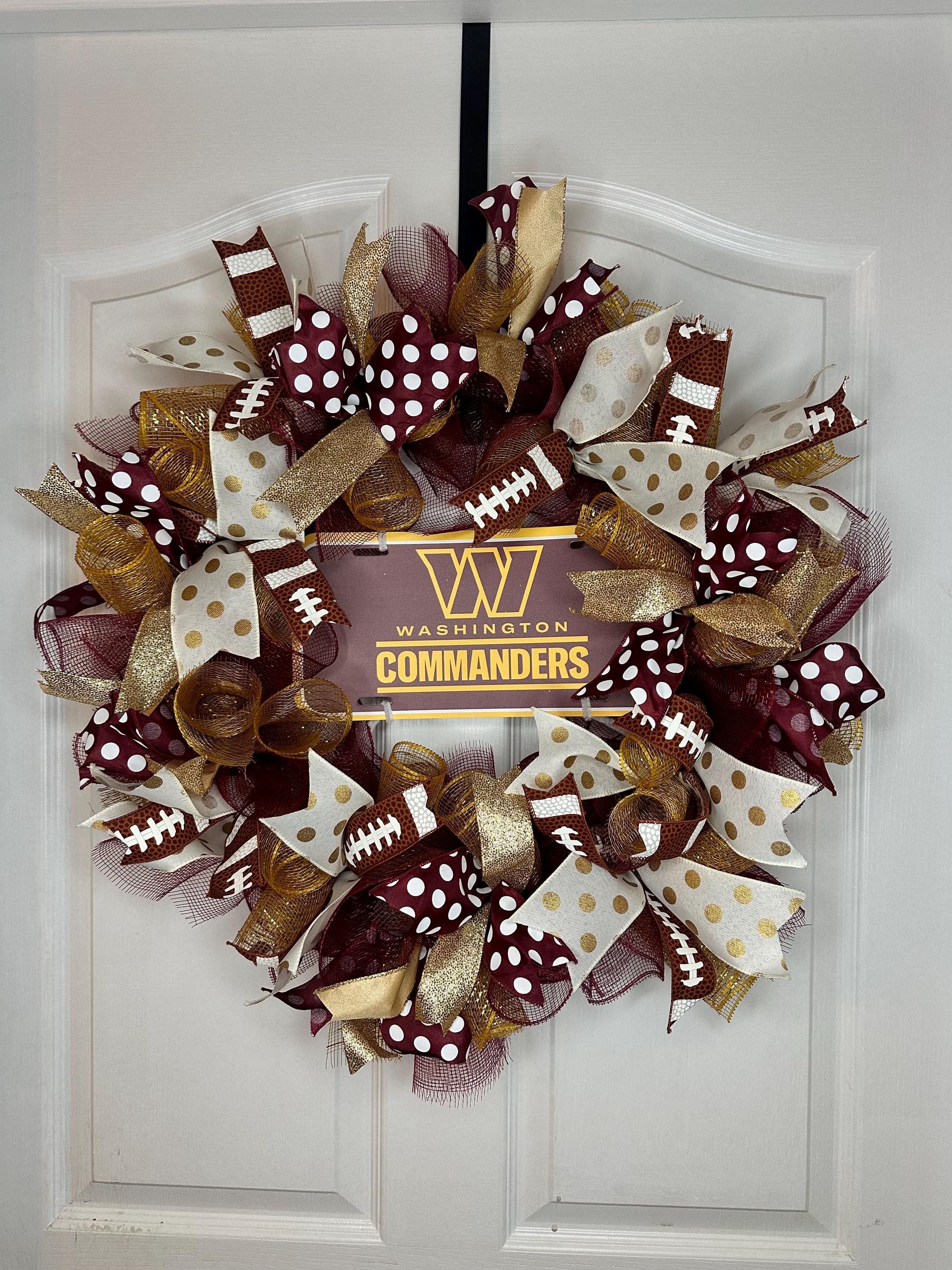 Commanders Decor Washington Commanders Wreath - Etsy