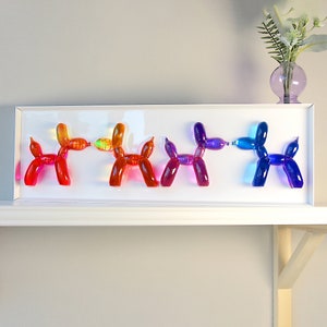 Balloon Dog Wall Art | handmade resin epoxy | 3d sculpture | unique home decor