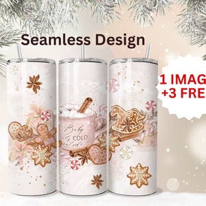 Baby it's Cold Outside Tumbler Wrap, Christmas Tumbler Wrap, Christmas Tumbler Wrap for Her Christmas Tumbler Wrap for Mom, 2 D Tumbler Wrap