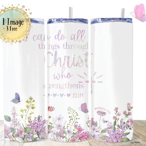 Christian Tumbler Wrap, Christian tumbler .png wrap, Christian 20oz skinny tumbler wrap, Christian Sublimation tumbler, 1 Image PLUS 3 FREE