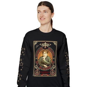 Helena Blavatsky Sweatshirt/Theosophy Inspired Tshirt/Occult Philosopher Apparel/Esoteric Wisdom Sweatshirt/Metaphysical Philosopher Sweater