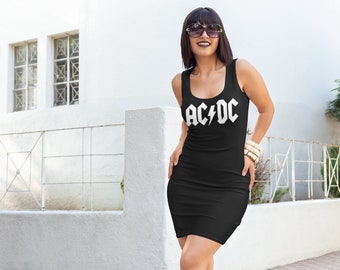 concert rock Racerback Dress | Classic Rock dress | music dress | acdc dress| rocknroll dress| acdc merchandising|acdcd