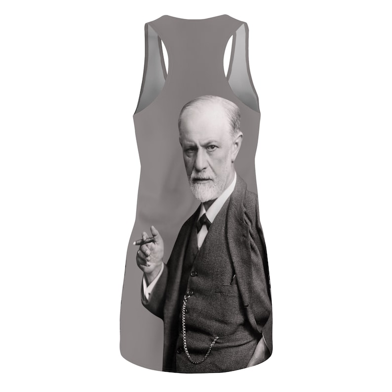 Slip Dress,Freudian Slip Dress,Psychology Dress,Freud Slip Dress,Psychology Clothing,Funny Clothing,Grey Slip Dress Dress image 7