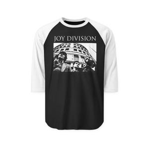 Joy Division Three Quarter Sleeve Raglan Shirt, Post Punk Tee, Unisex Joy Division Shirt, Retro Music Tee, Joy division 3/4 shirt