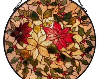 Stained Glass Suncatcher Window Hanging christmas decor for windows