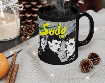 Soda Stereo Black Mug | G. Cerati mug | soda stereo fan gift | soda stereo gift | Stereo soda| Spanish Rock mug | rock spanish gift