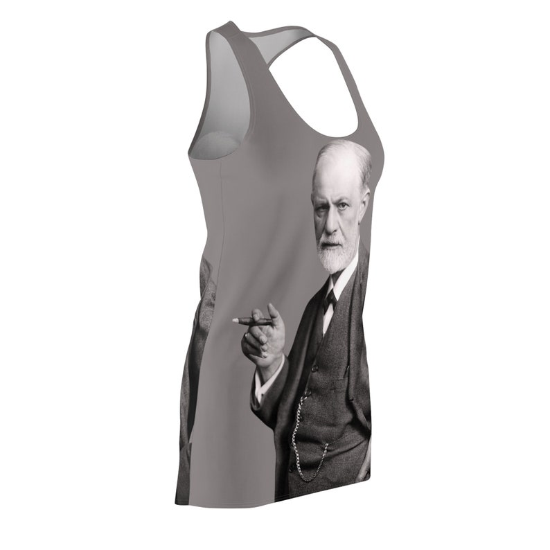 Slip Dress,Freudian Slip Dress,Psychology Dress,Freud Slip Dress,Psychology Clothing,Funny Clothing,Grey Slip Dress Dress image 8